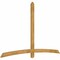 Ekena Millwork Bellingham Rough Sawn Timber Gable Bracket, Western Red Cedar, 96"W x 60"H x 2"D x 4"F, 15/12 Pitch GBW096X60X0204BEL00RWR - alternate 5